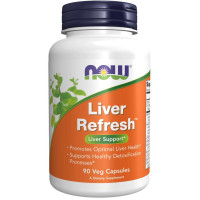NOW - ДЕТОКС ФОРМУЛА ЗА ЧЕРЕН ДРОБ Liver refresh - 90 Капсули